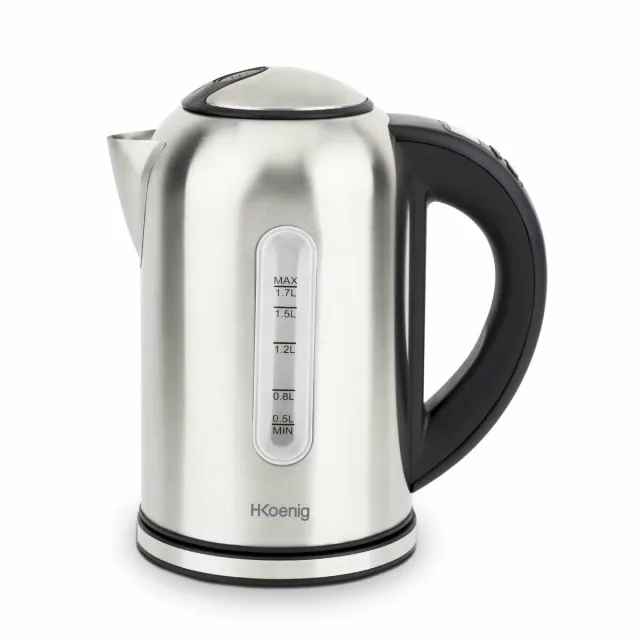 H.Koenig Bollitore 1,7L 40-100°C 2200W Argento