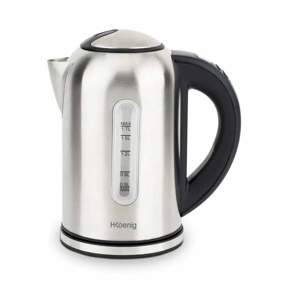 H.Koenig Bollitore 1,7L 40-100°C 2200W Argento