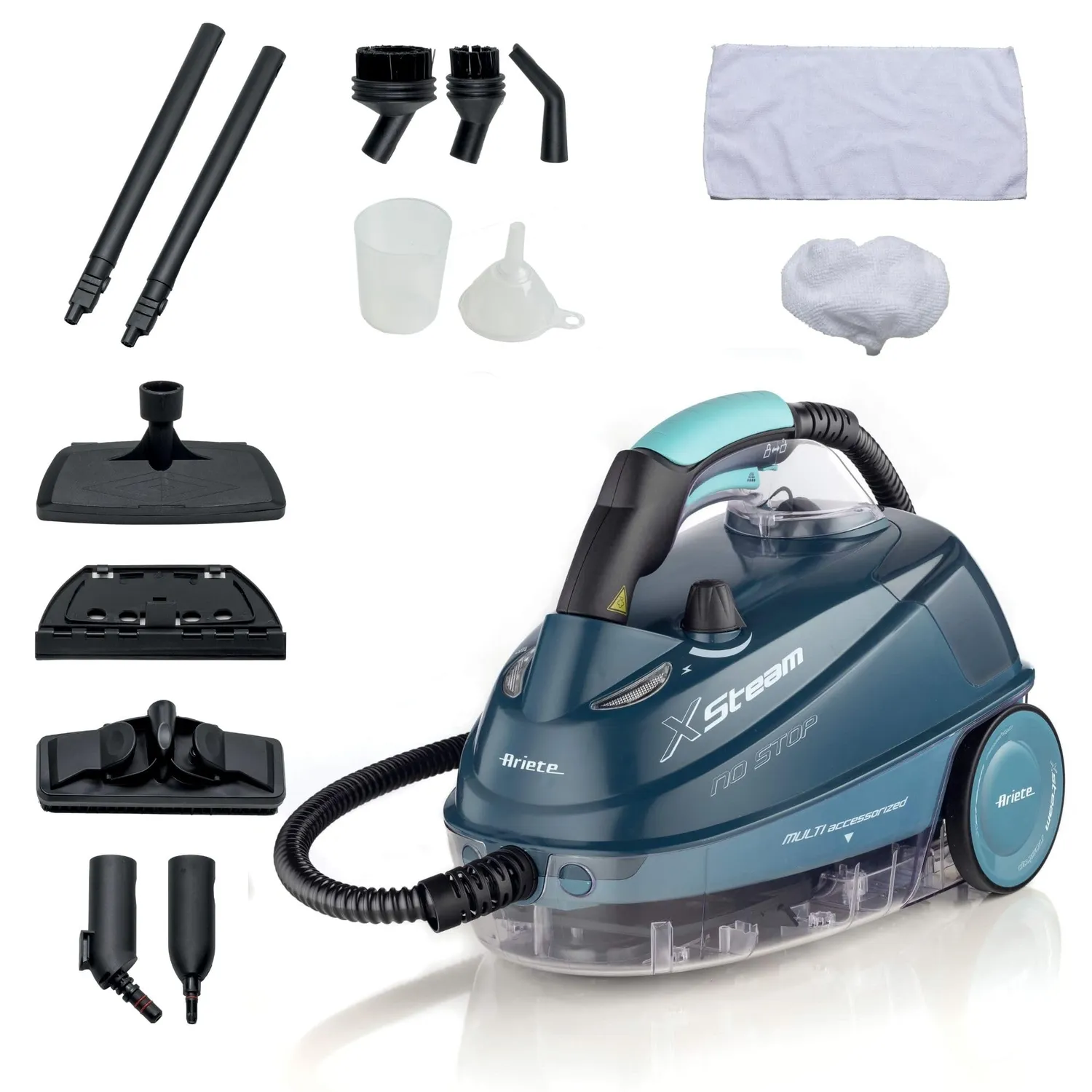 Ariete XSteam No Stop 4147/03 Pulitore a Vapore Blu 1,3L