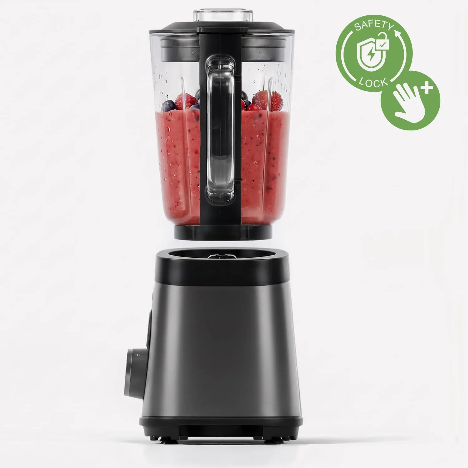 H.Koenig MXK36 frullatore vetro 1,5L 550W tritaghiaccio inox