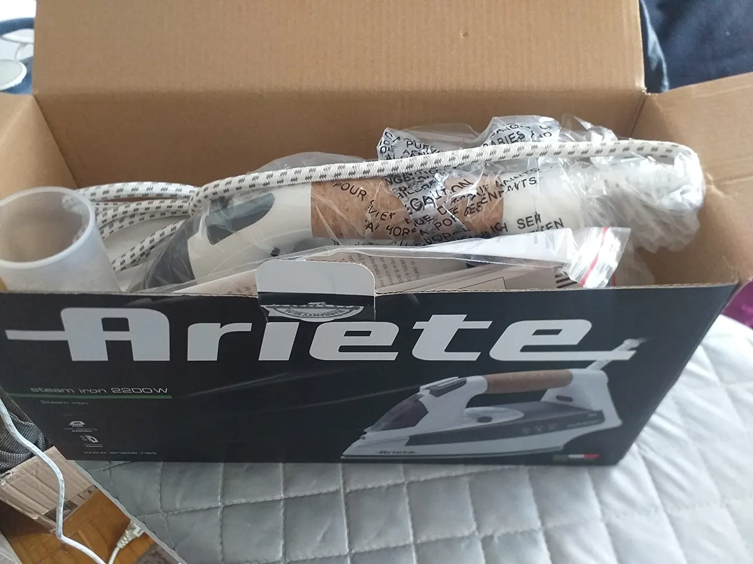 Ariete 6232 Steam Iron ferro da stiro grigio inox 2200W