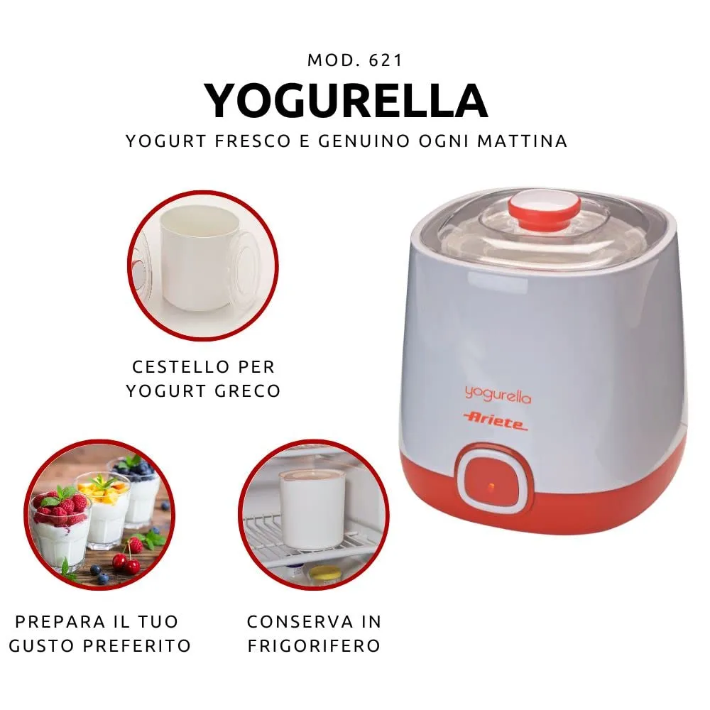 Ariete 621 Yogurella yogurtiera yogurt greco 20W