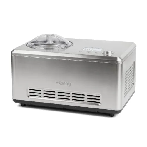 H.Koenig HF320 gelatiera 2 L inox con compressore 180W
