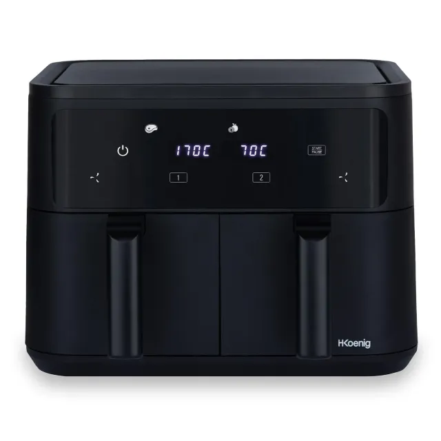 H.Koenig FRY900 Friggitrice ad Aria 9L Doppia Touch