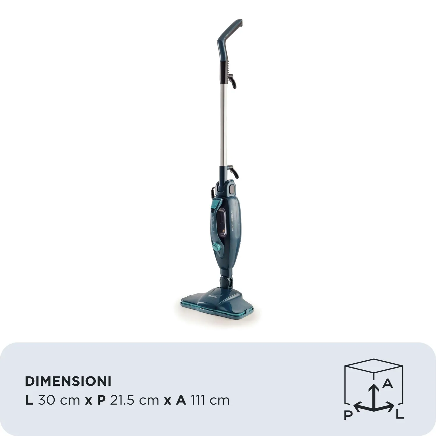 Ariete 4175 Steam Mop scopa a vapore blu pieghevole
