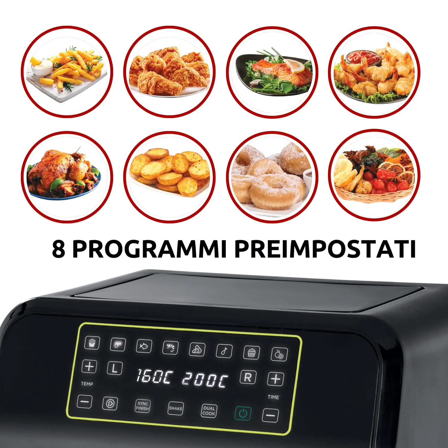 Ariete 4623 Airy Fryer Dual friggitrice 8L nera