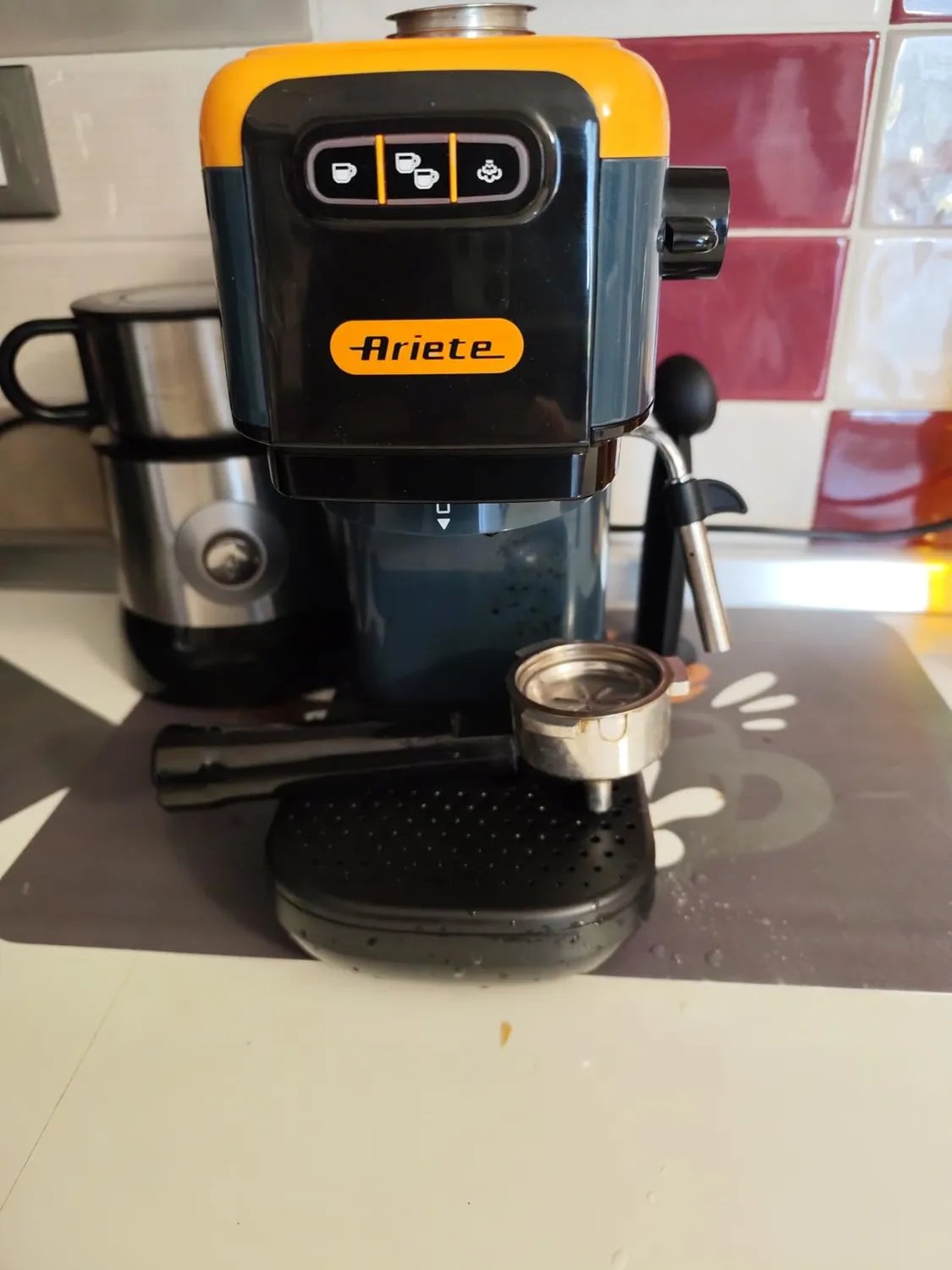 Ariete 1399 macchina espresso 15 bar gialla cialde e polvere