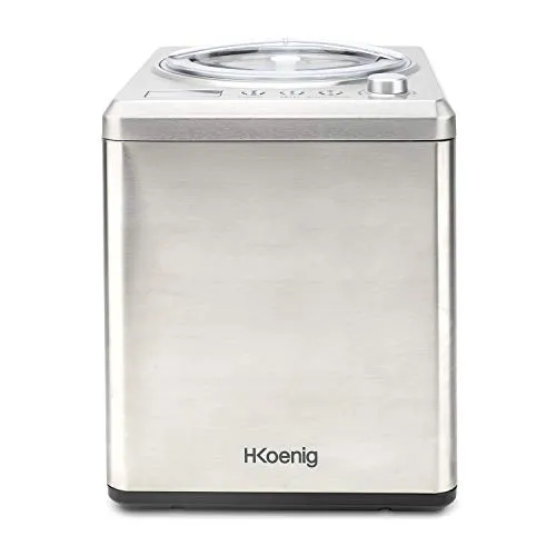 H.Koenig HF340 gelatiera 2L compressore inox 180W
