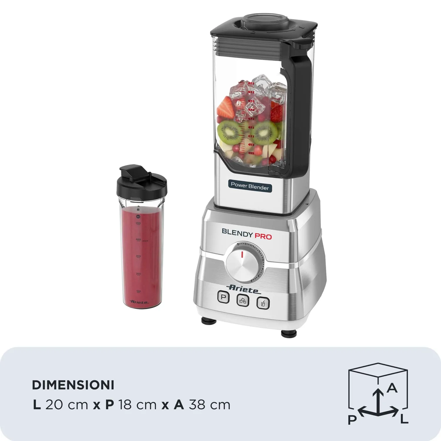 Ariete Blendy Pro 577/40 Frullatore Professionale 2L