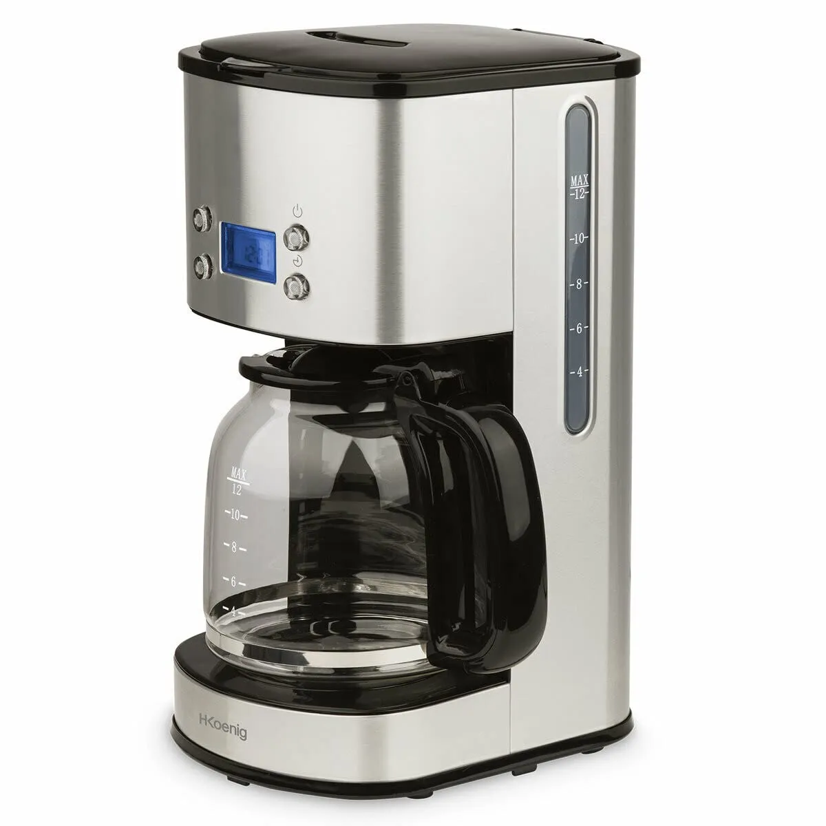 H.Koenig MG30 Caffettiera Americana Argento 1,5L Programmabile