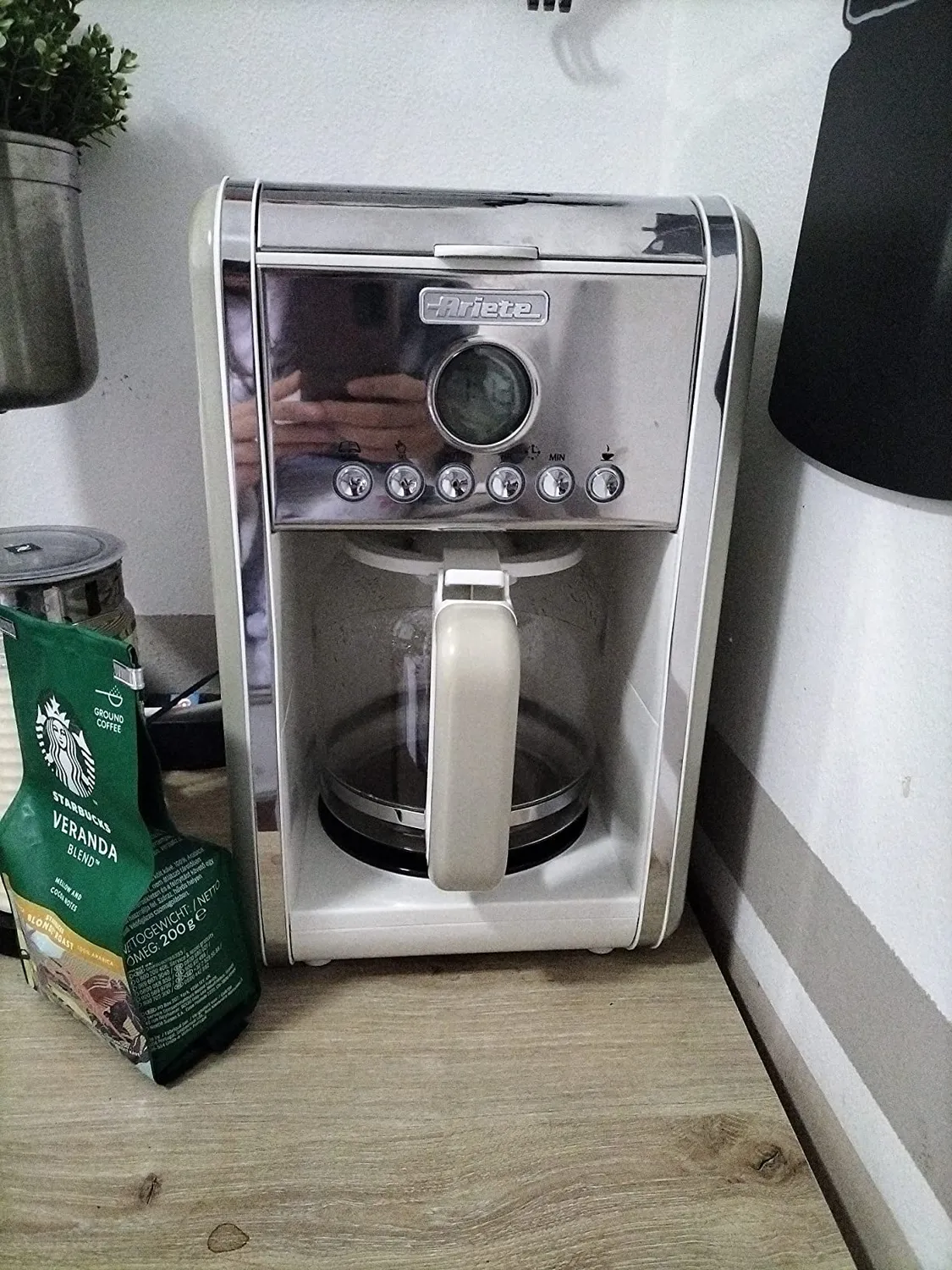Ariete Vintage 1342 macchina caffe americano celeste 12 tazze