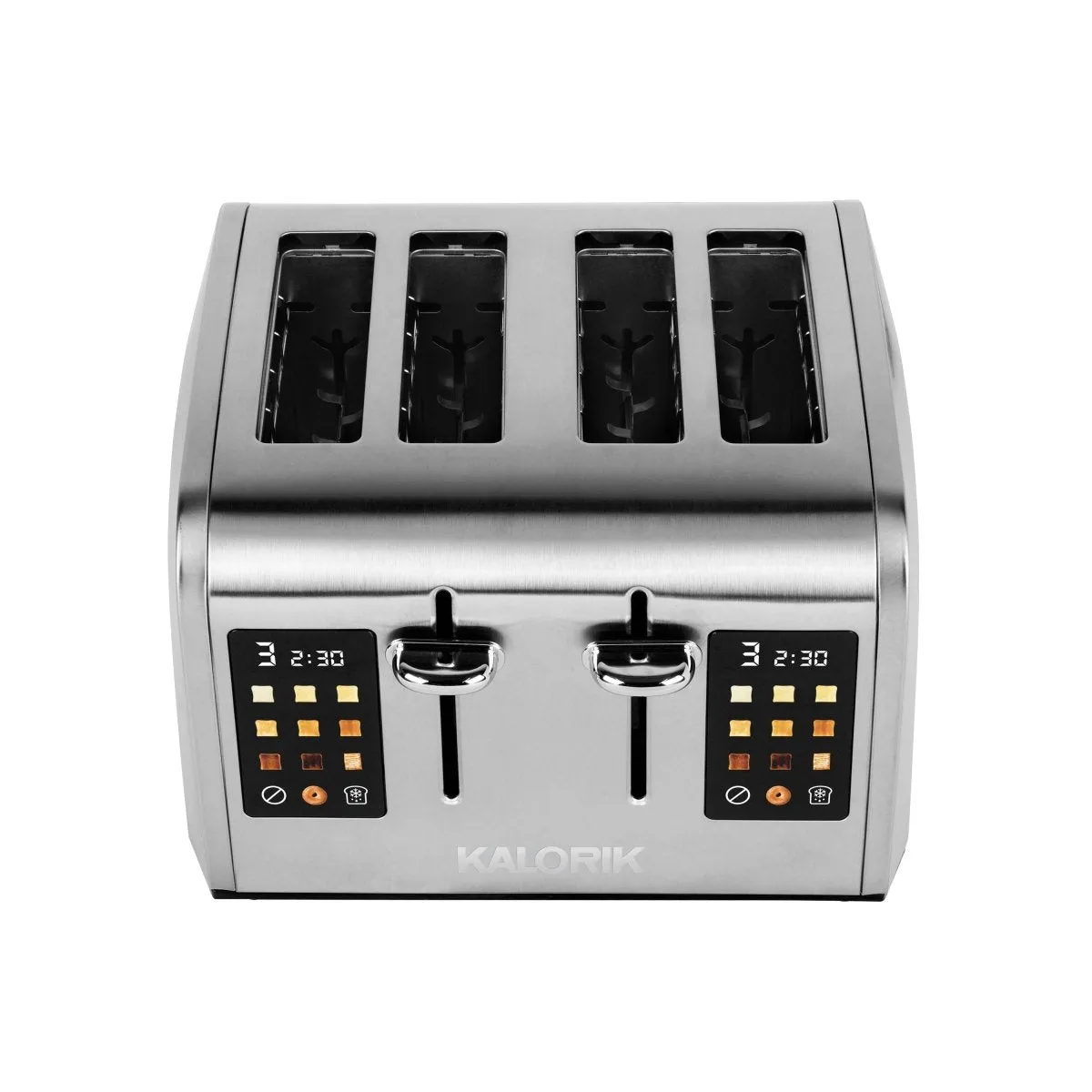 Kalorik tostapane 4 fette touchscreen acciaio inox 8 livelli