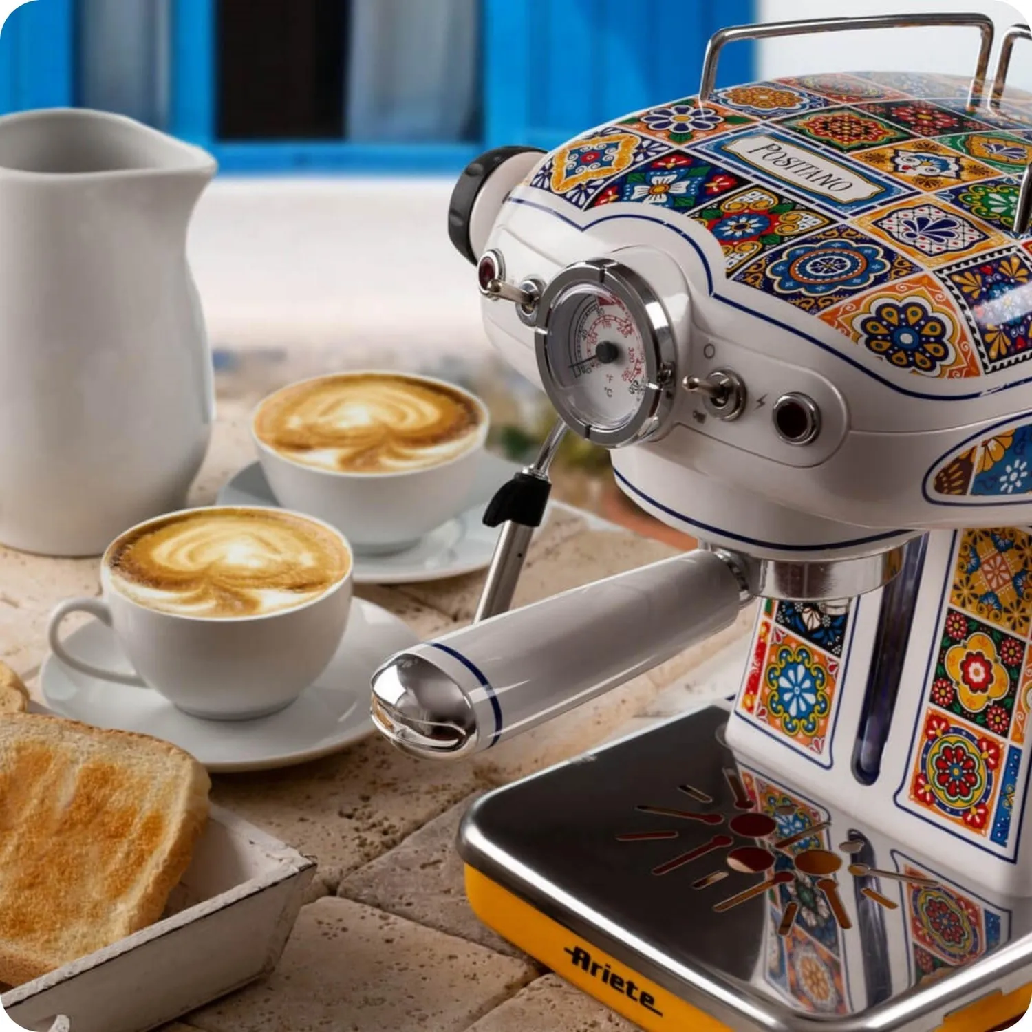 Ariete Positano 1389 macchina espresso gialla 15bar
