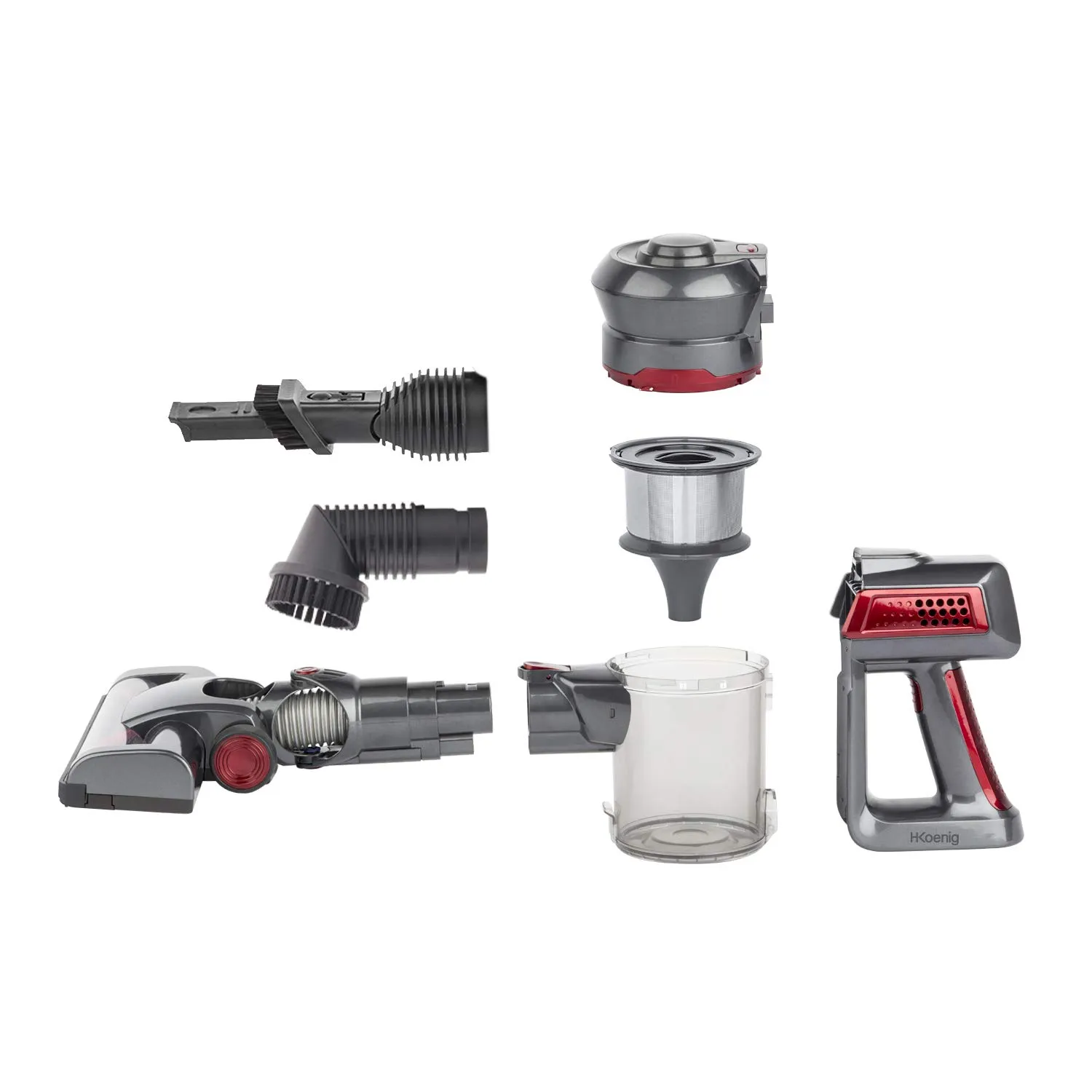 Koenig UP620 Scopa Elettrica Senza Fili 22,2V Acciaio