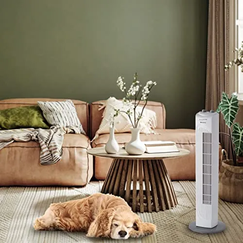 Ariete Freshair 843 Ventilatore a Colonna Bianco timer