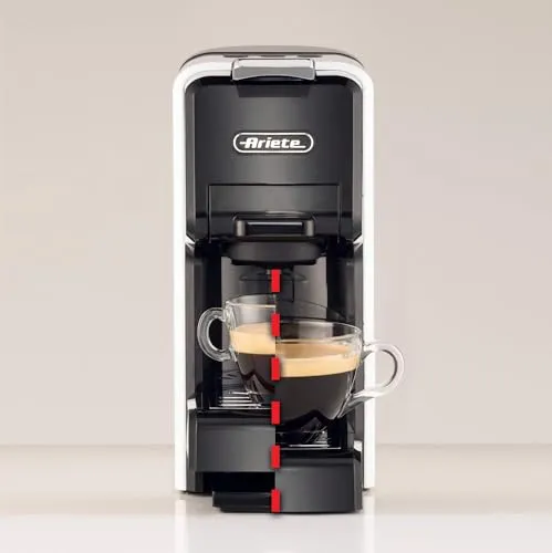 Ariete 1304/00 Macchina Caffè Bianca Multicapsule e Polvere