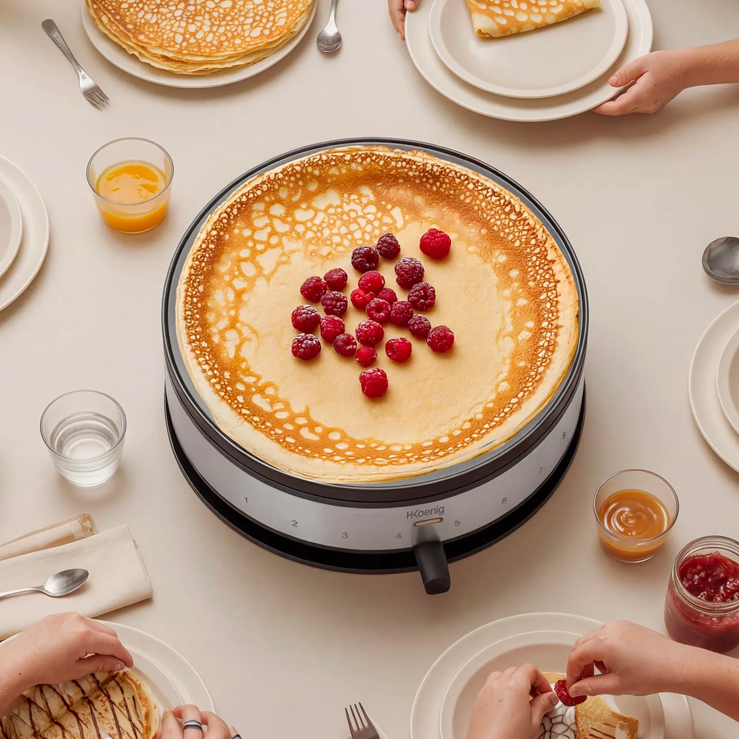 Koenig KREP56 crepiera elettrica 33 cm mini crepes antiaderente