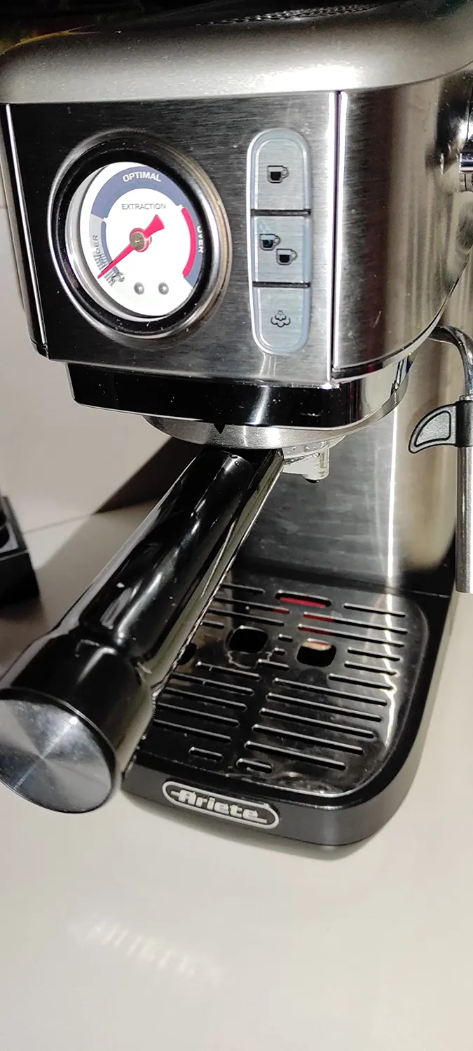 Ariete Espresso Slim Metal 1381 macchina caffe con manometro 15 bar