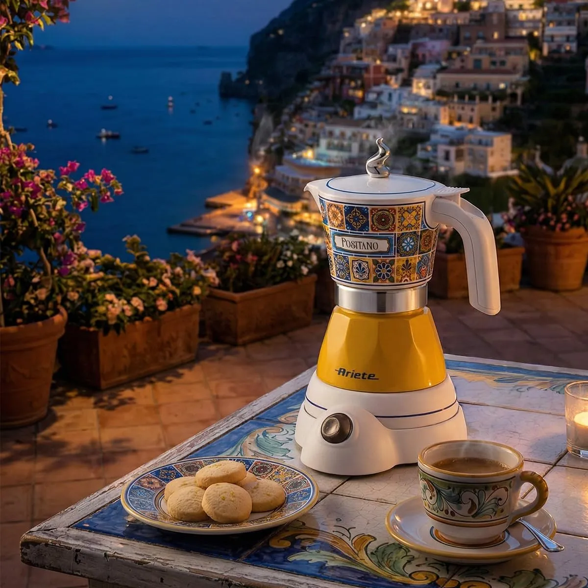Ariete Moka Aroma Positano 1358/1P moka elettrica gialla 4 tazze