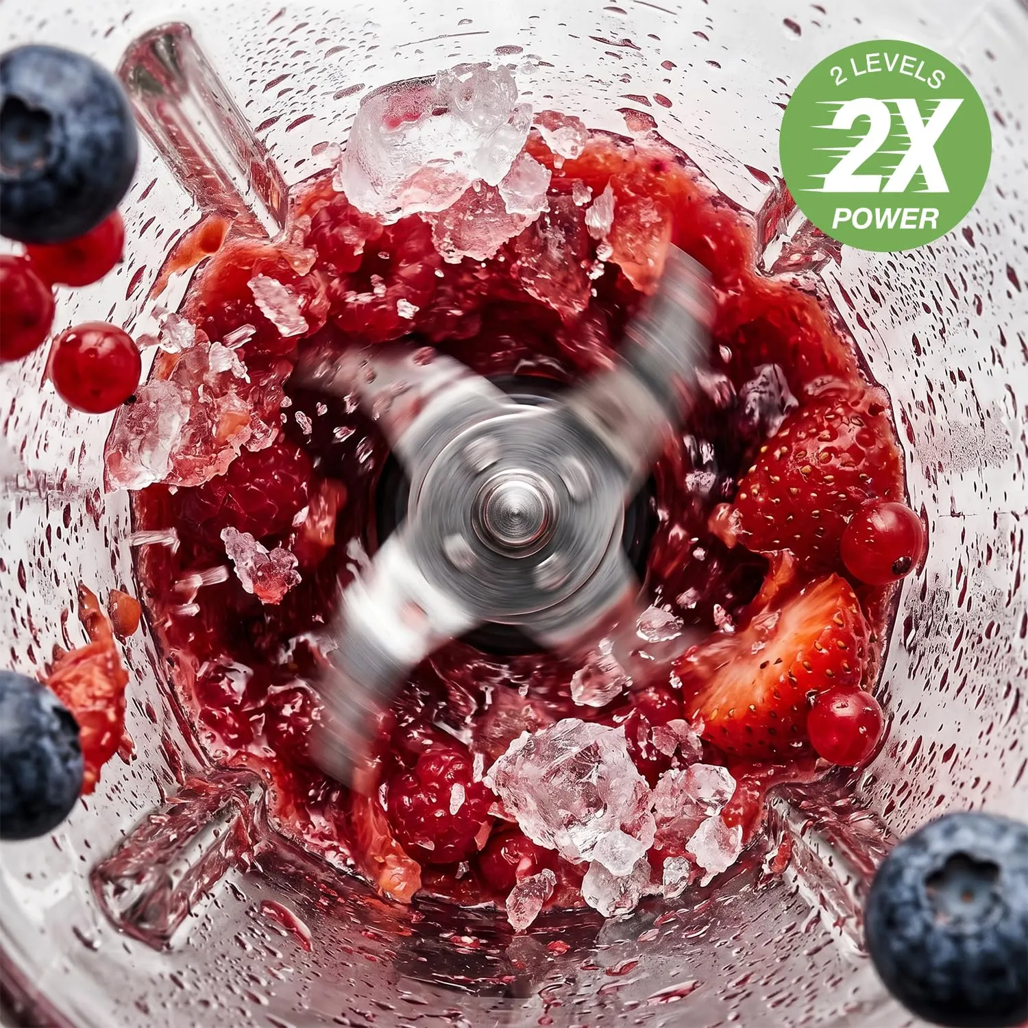 H.Koenig MXK36 frullatore vetro 1,5L 550W tritaghiaccio inox
