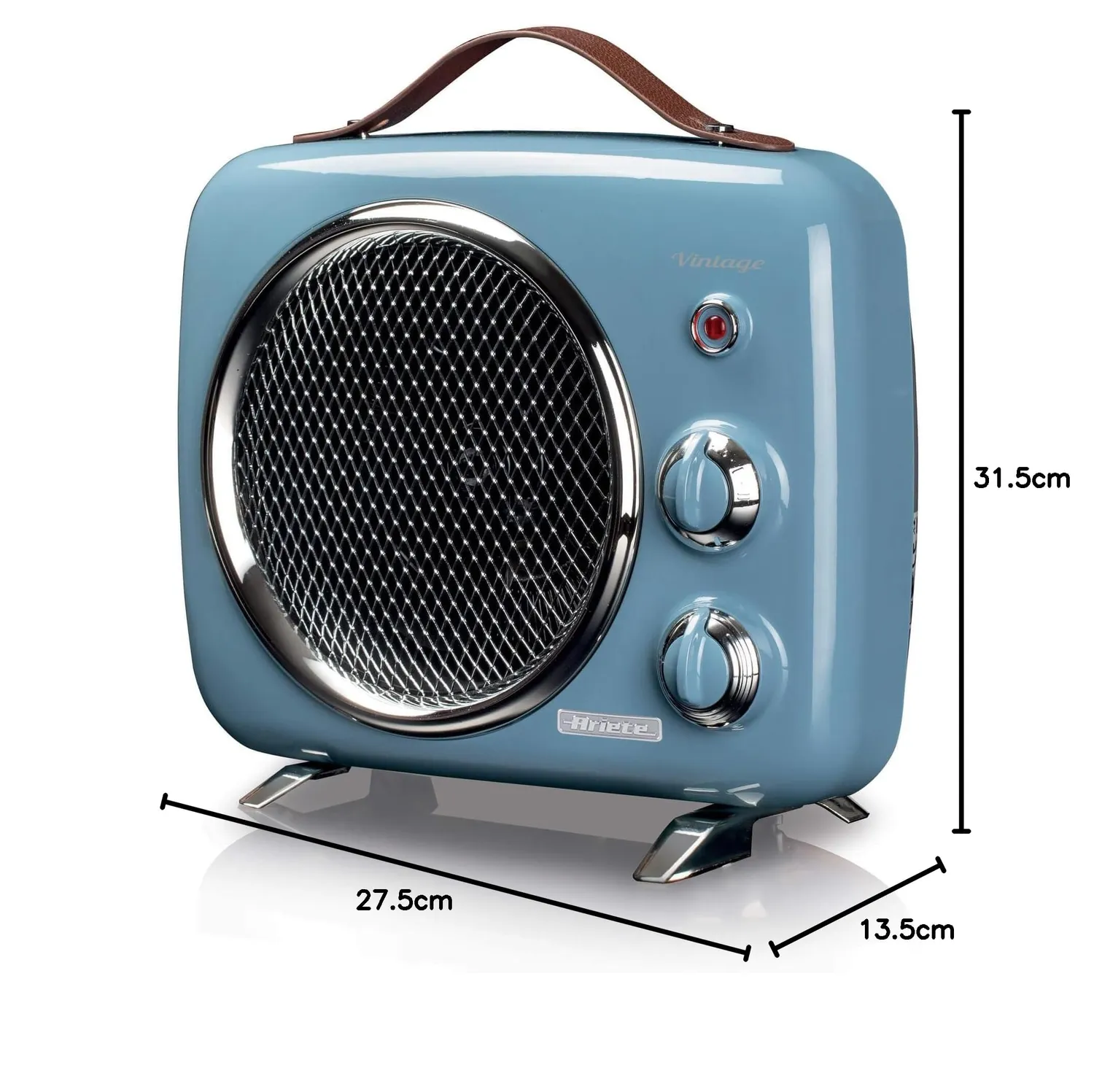 Ariete Vintage termoventilatore da terra celeste 2000W