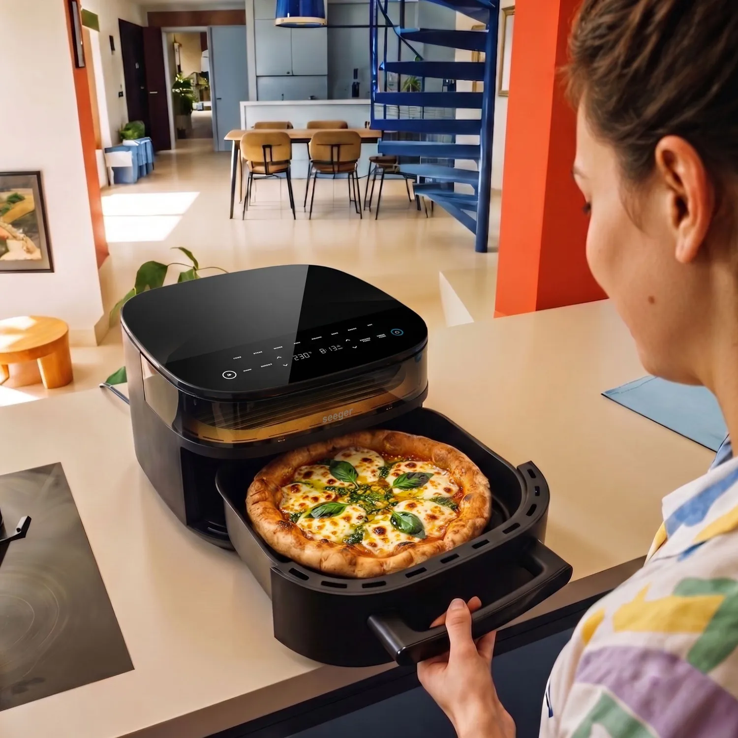 Seeger SpaceFry friggitrice ad aria superficie 30 cm pizza