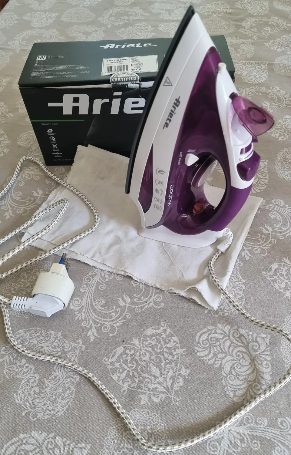 Ariete 6235 ferro da stiro a vapore 300 ml