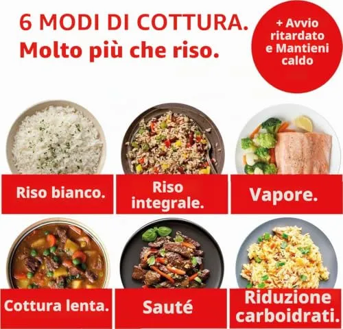 Instant Pot Cuociriso 5L 20 Tazze Carb Reduce Bianco