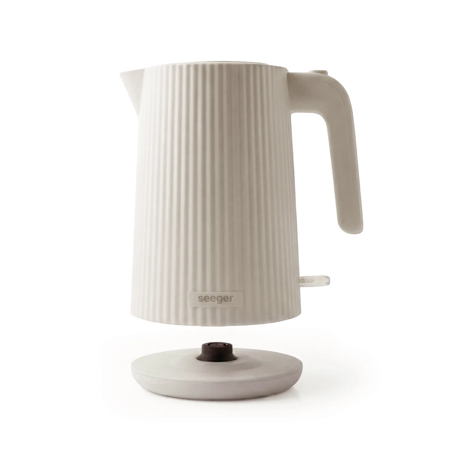 Seeger bollitore elettrico beige costolato 1,7L