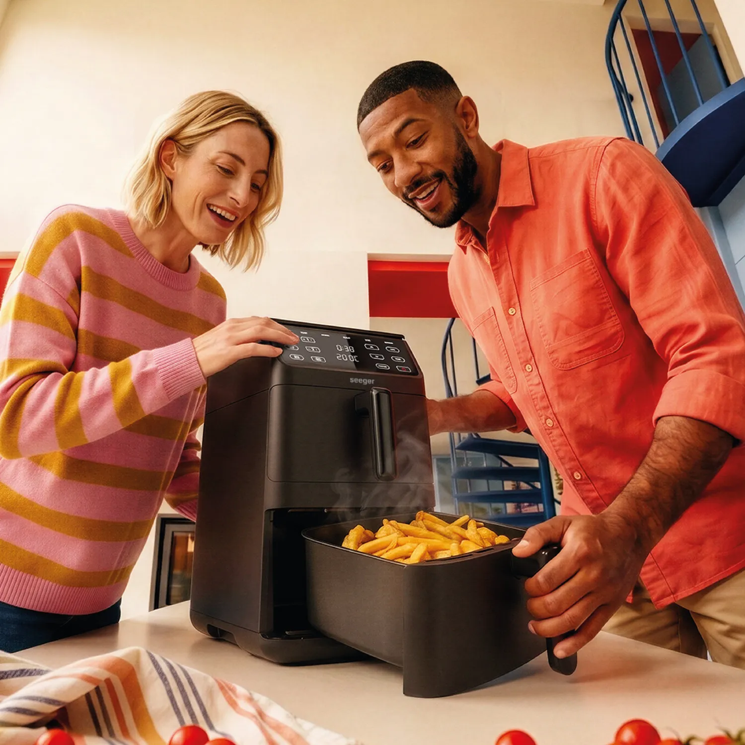Seeger SuperFry friggitrice ad aria nera doppio strato