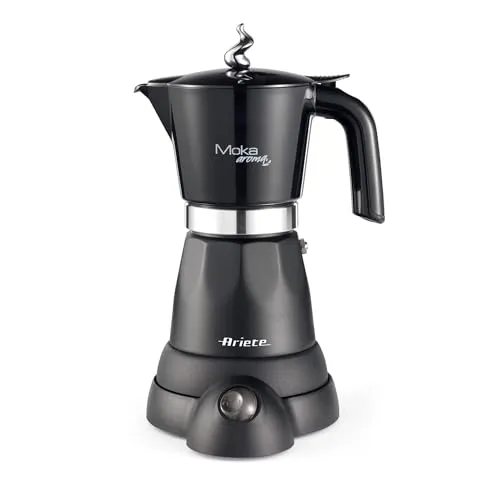 Ariete Moka Aroma 1368 Moka Elettrica Nero 6 Tazze