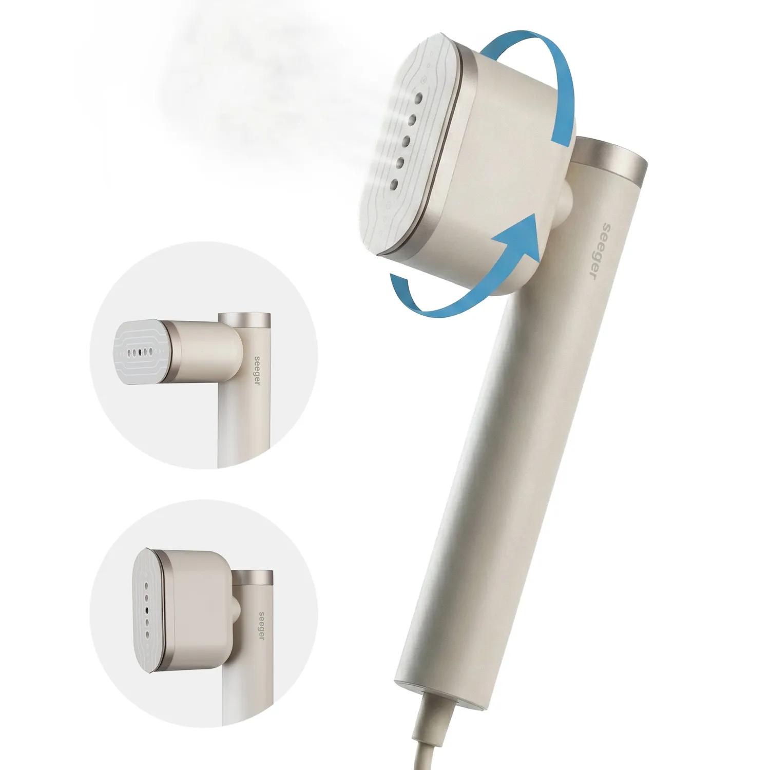 Seeger SuperSteam Stiratore Verticale Beige Viaggio
