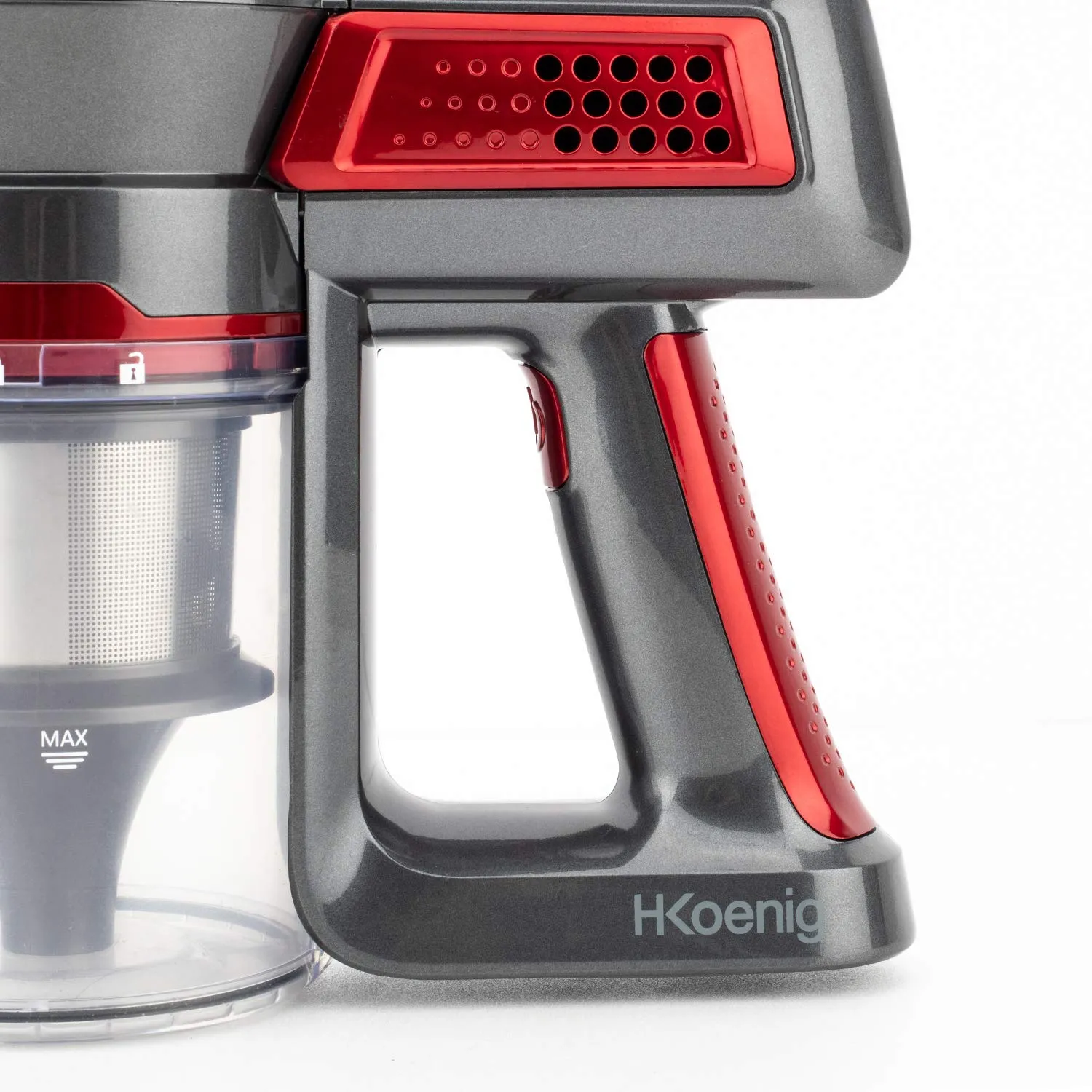 Koenig UP810 PowerClean+ Aspirapolvere Senza Filo Rosso 0,8 L