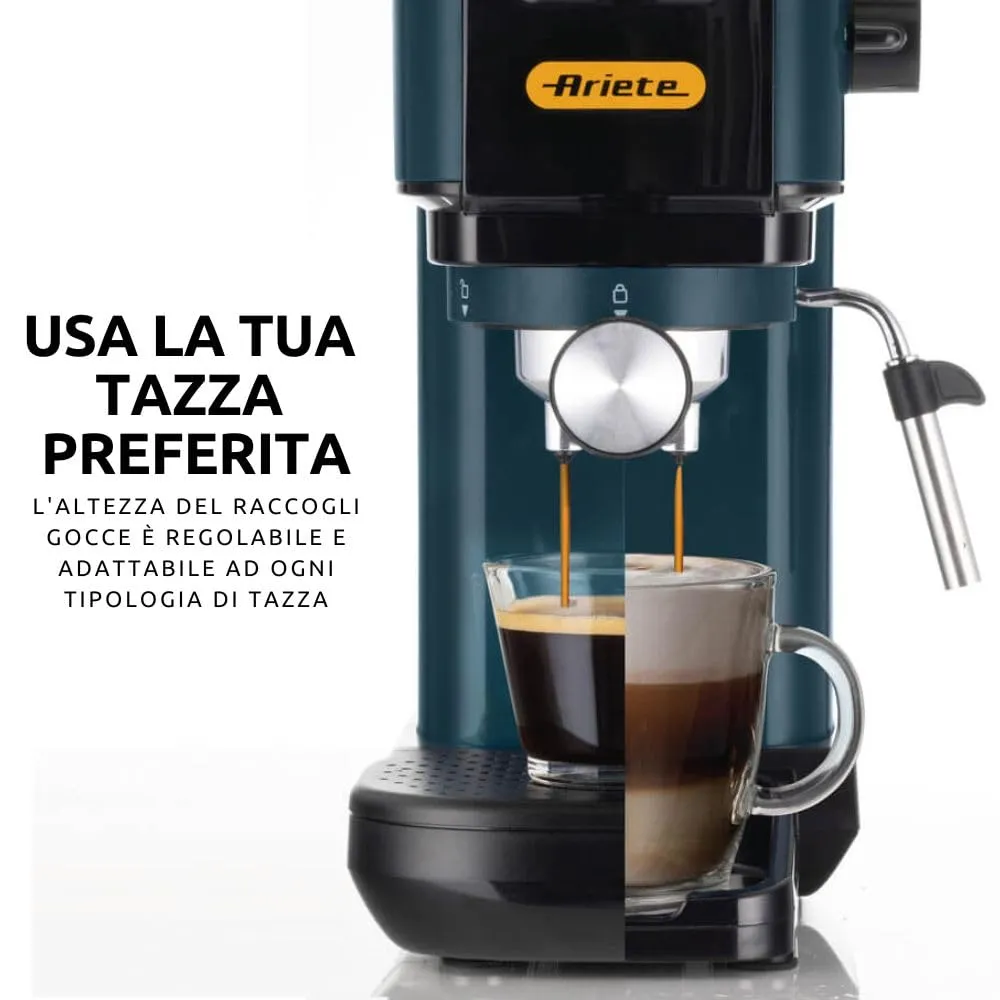Ariete 1399 macchina espresso 15 bar gialla cialde e polvere