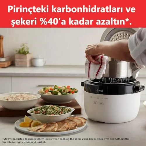 Instant Pot Cuociriso 5L 20 Tazze Carb Reduce Bianco