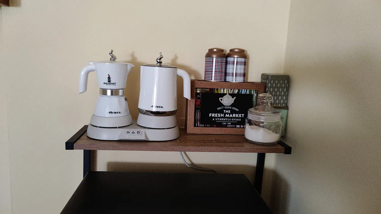 Ariete 1344 Breakfast Station moka 4 tazze bianca