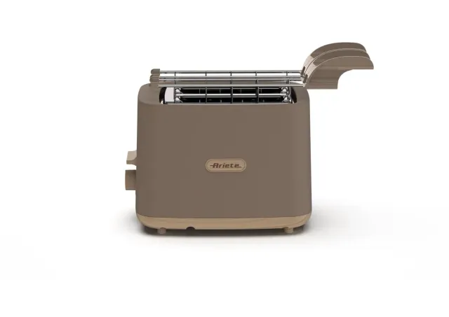 Ariete Breakfast Wood 157 Tostapane 2 Fette Tortora con Pinze