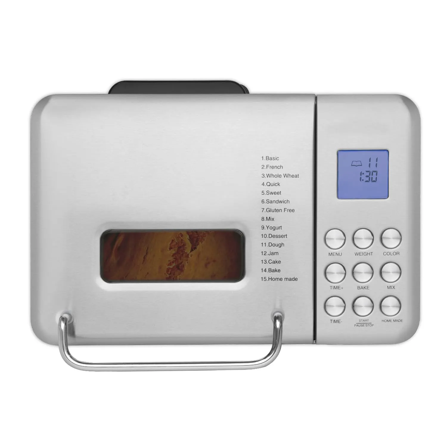 Koenig BAKE440 Macchina Pane 1Kg 15 Programmi Inox