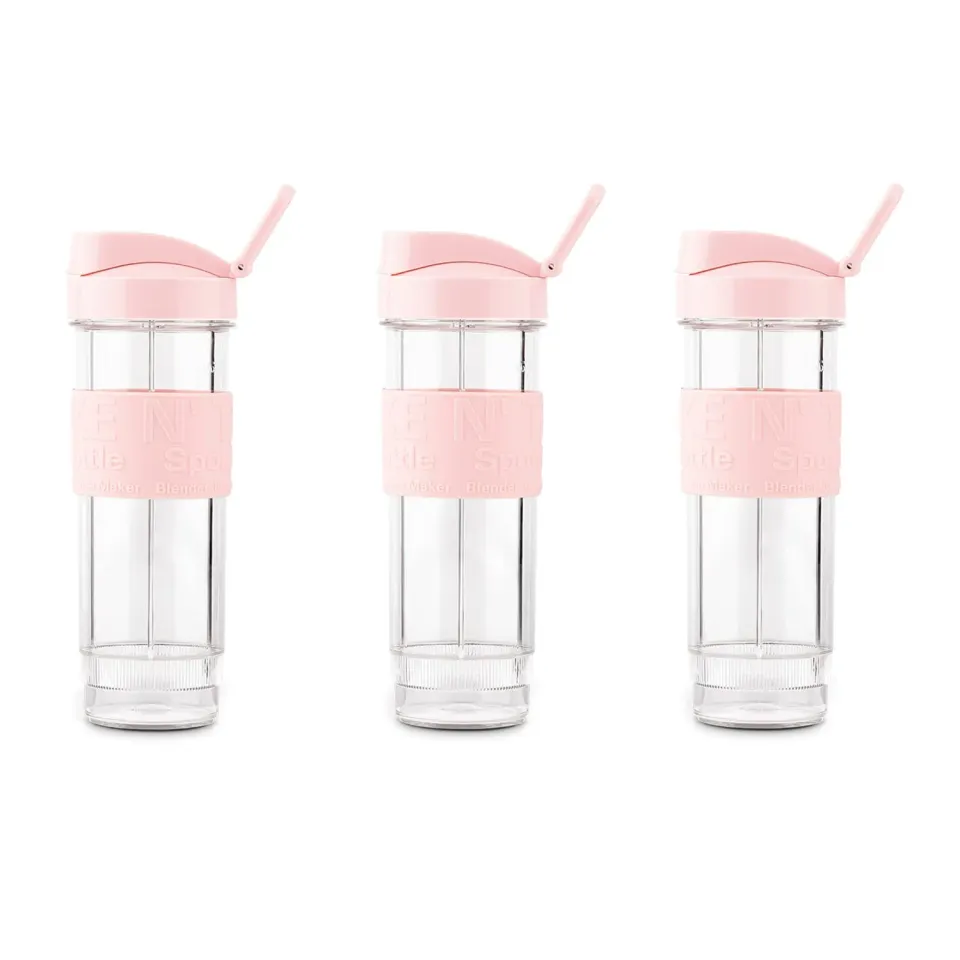 H.Koenig BTL12 Kit 3 Bottiglie per Mini Frullatore SMOO12