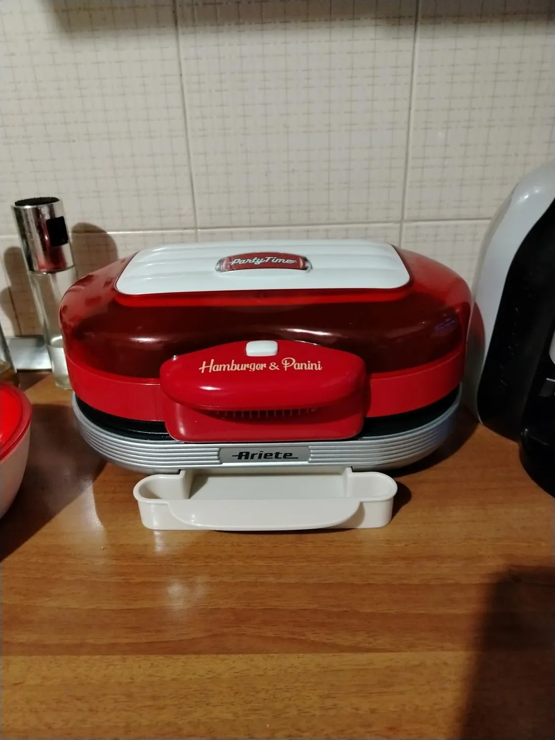 Ariete Party Time 205 piastra hamburger 2 posti rossa 1200W