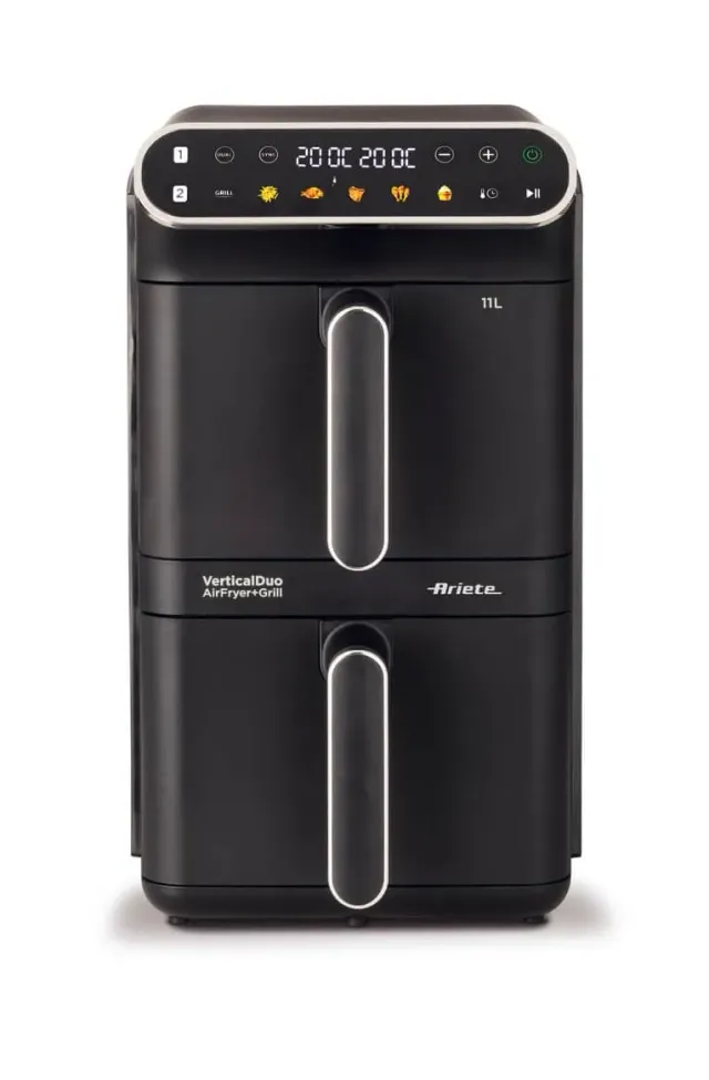 Ariete Vertical Duo 4640/10 friggitrice aria nera 11L