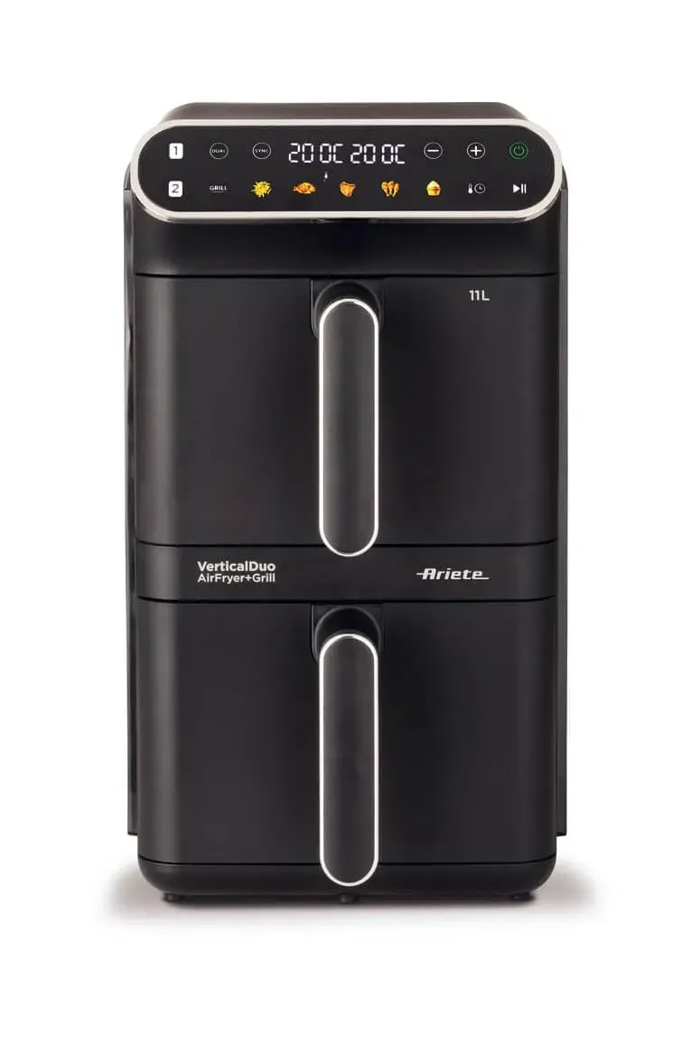 Ariete Vertical Duo 4640/10 friggitrice aria nera 11L