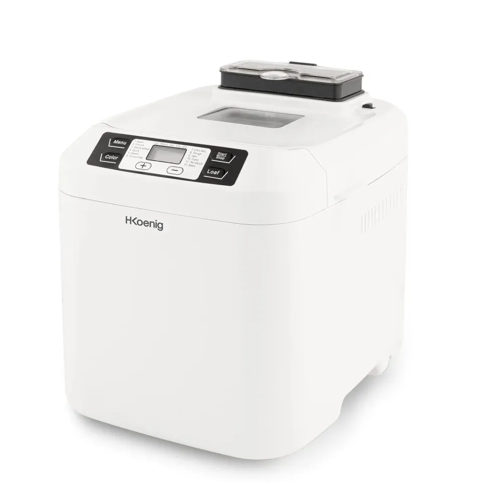 H.Koenig BAKE340 Macchina Pane 800g 12 Programmi 550W