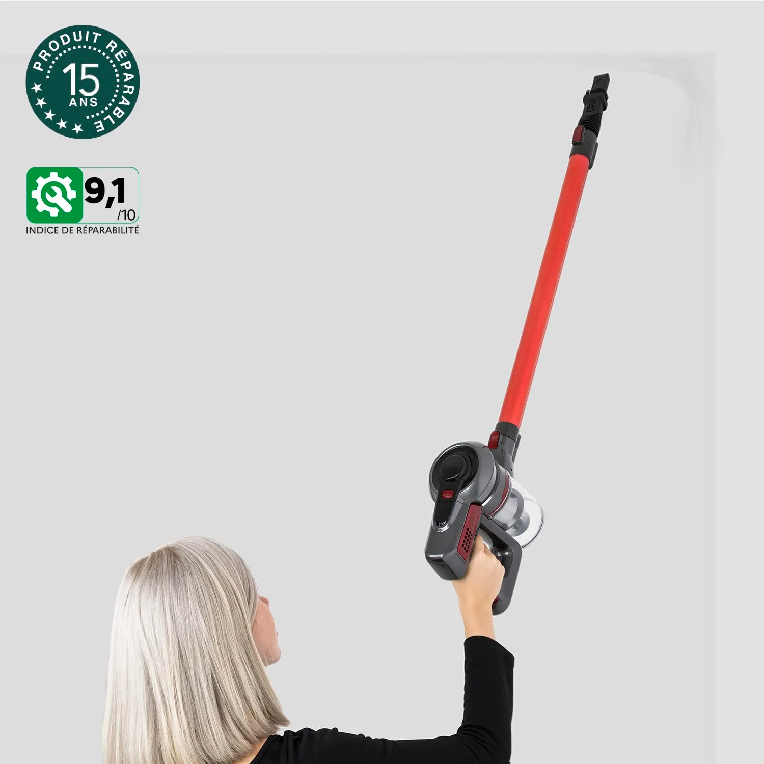Koenig UP620 Scopa Elettrica Senza Fili 22,2V Acciaio