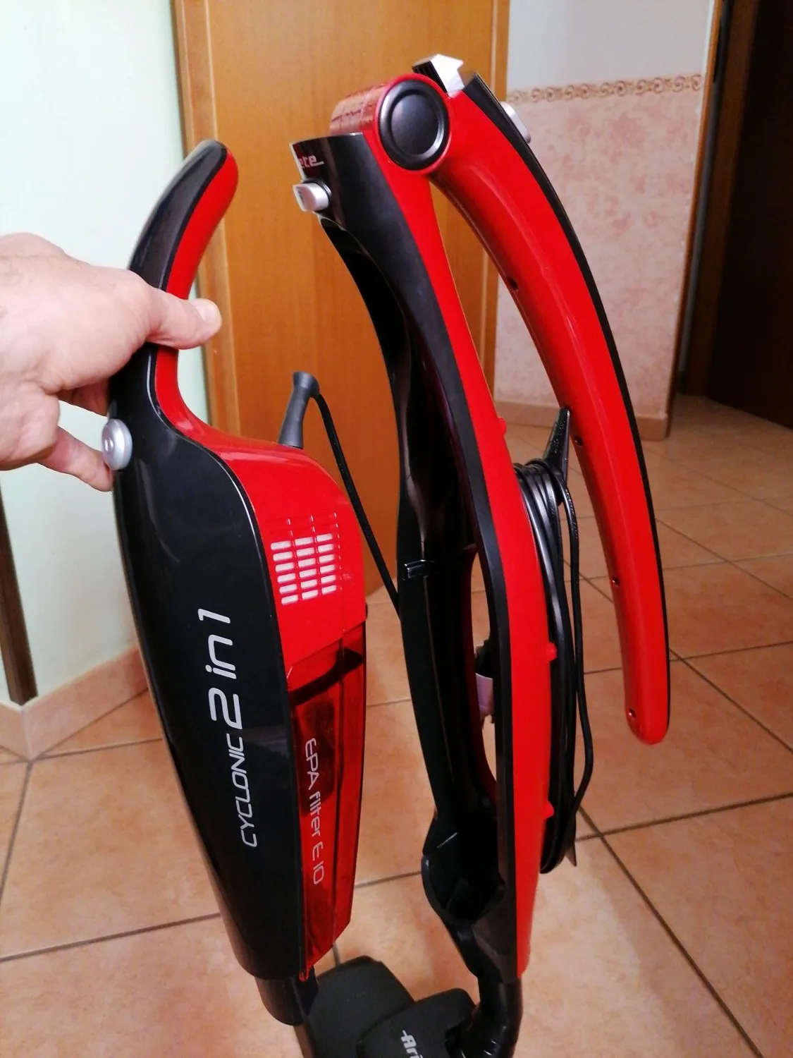 Ariete Evo 2 in 1 2764 scopa elettrica senza sacco