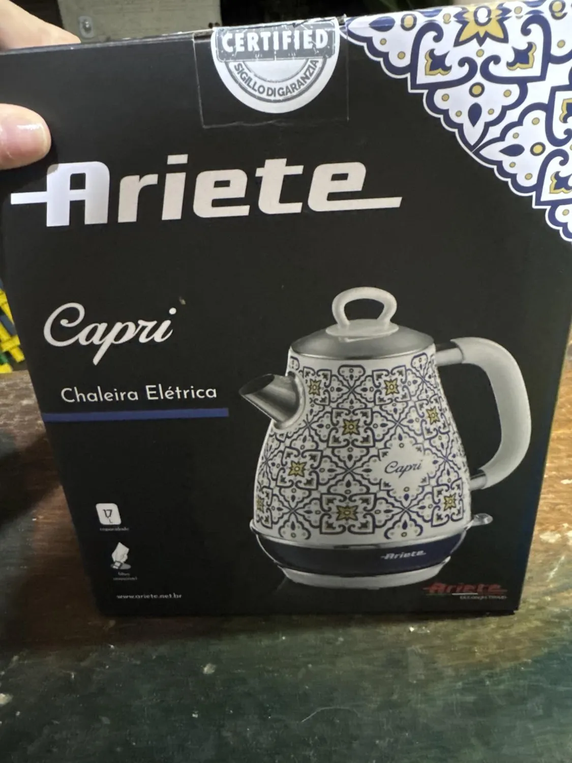 Ariete 2869 Capri bollitore elettrico 1,7L 2000W