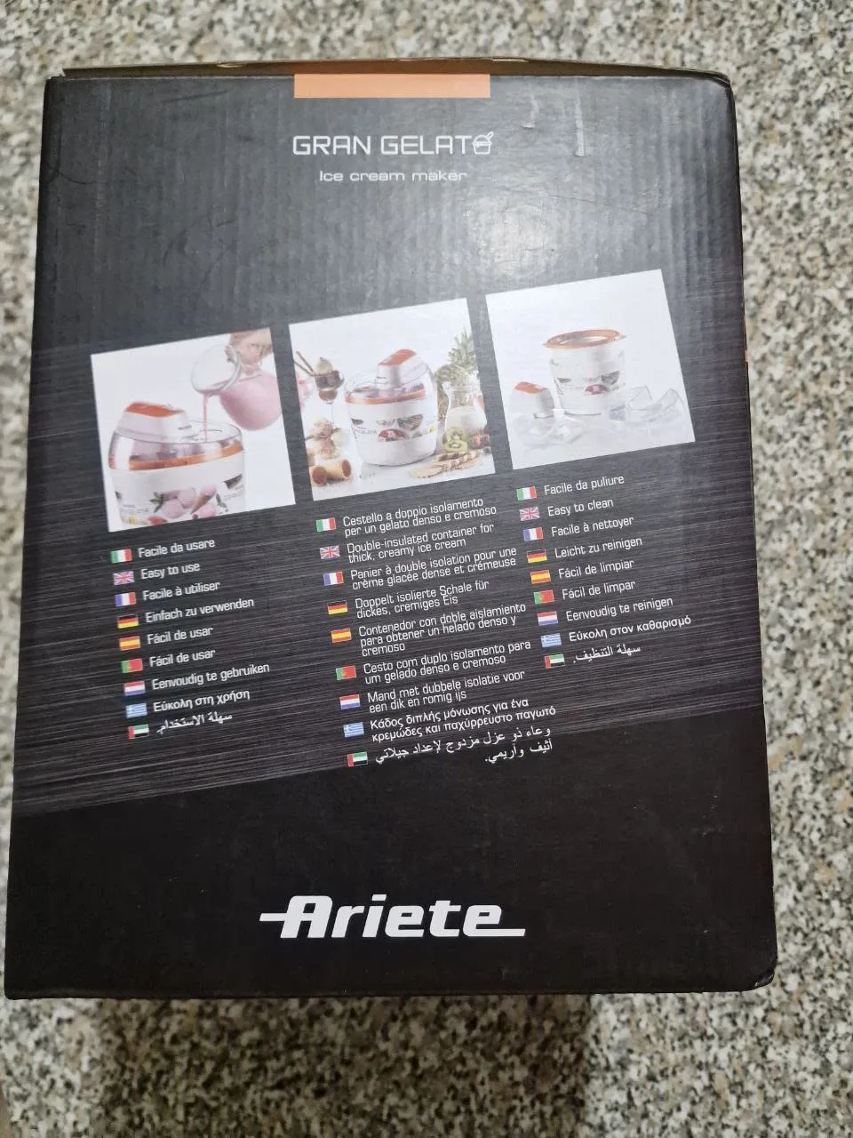 Ariete Party Time 643 gelatiera rossa 1,5L 12W