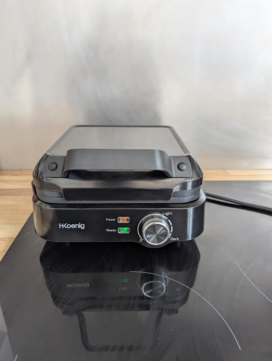 H.Koenig GFX420 piastra waffle 1200 W nera