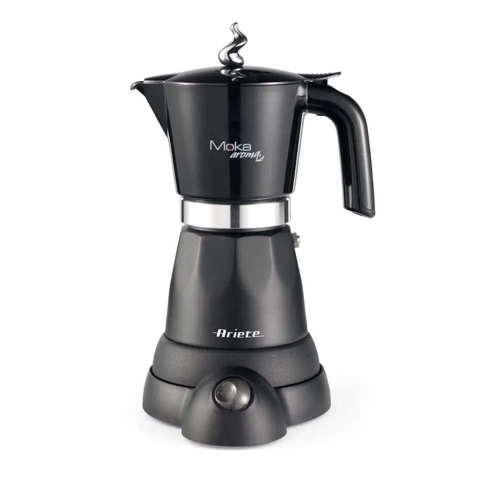 Ariete Moka Aroma 1368 Moka Elettrica Nero 6 Tazze