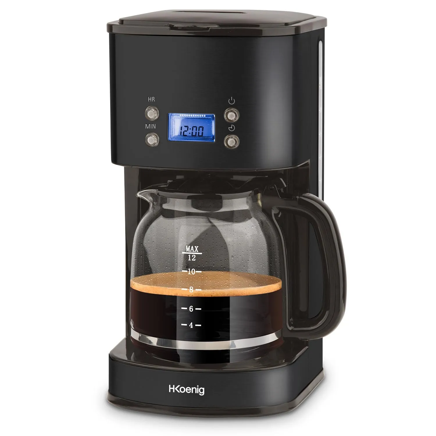 H.Koenig MG30 Caffettiera Americana Argento 1,5L Programmabile